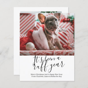 BUDGET It's Been a Ruff Year Dog Christmas