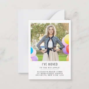Budget I've Moved Change of Address Photo Moving Card