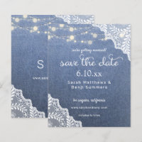 Budget Jean, Lace & Lights Save the Date V2