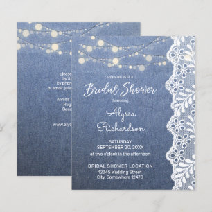 Budget Jean Lace String Lights Bridal Shower