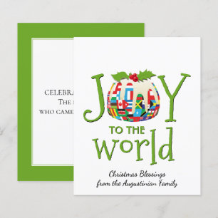 Budget JOY TO THE WORLD Christmas Card