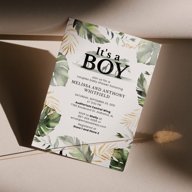 Budget Jungle Safari Giraffe Baby Shower Boys (Creator Uploaded)