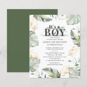 Budget Jungle Safari Giraffe Botanical Baby Shower