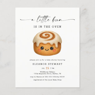 Budget Kawaii Bun in the Oven Baby Shower Invites