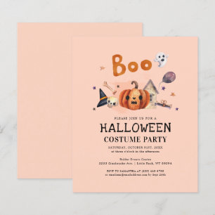 Budget Kids Halloween Costume Party Invitation