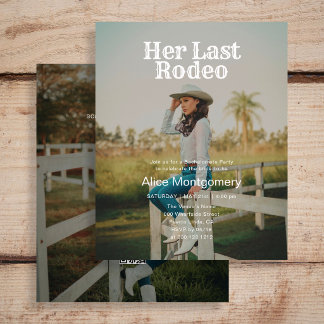 Budget Last Rodeo 2 Photo Bachelorette Party Flyer