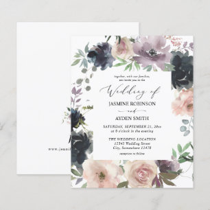 Budget Lavender, Navy, & Blush Pink Wedding