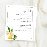 Budget Lemon Floral Details