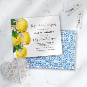Budget Lemon Main Squeeze Bridal Shower Invitation