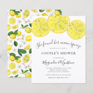 Budget Lemons Couple's Shower Invitation