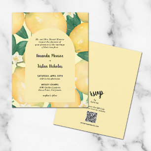 Budget Lemons Wedding All in One Invites