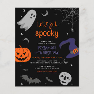 Budget Let's Get Spooky Halloween Any Age Birthday