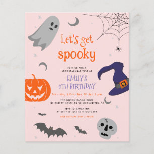 Budget Let's Get Spooky Halloween Cute Birthday