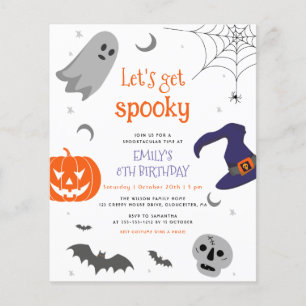 Budget Let's Get Spooky Halloween Fun Birthday