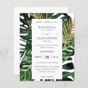 Budget LG Tropical Palm Leaf Gold 1B Wedding