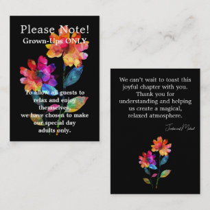 Budget🌈 LGBTQ Petals and Pride Adults-Only Enclosure Card