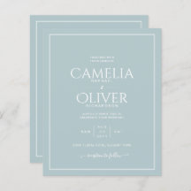 BUDGET Light Sage Green MONOCHROME Wedding