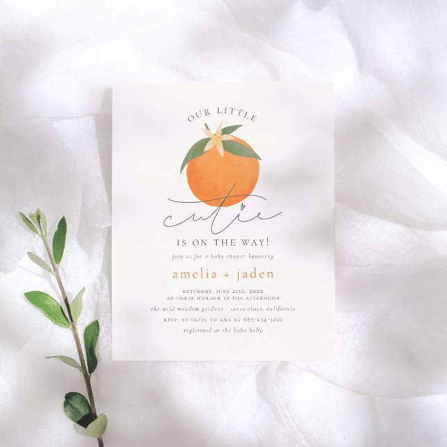Budget Little Cutie Orange Blossom Baby Shower (Creator Uploaded)