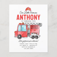 Budget Little Fireman Helmet Fire Truck Birthday
