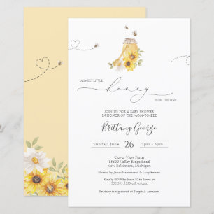 Budget Little Honey Bee Baby Shower Invitation