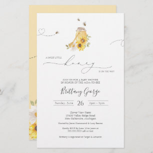 Budget Little Honey Bee Baby Shower Invitation