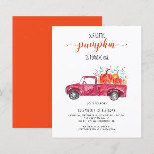 Budget Little Pumpkin Baby Shower Red Truck Fall