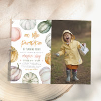 Budget Little Pumpkin Boho Birthday Party Photo