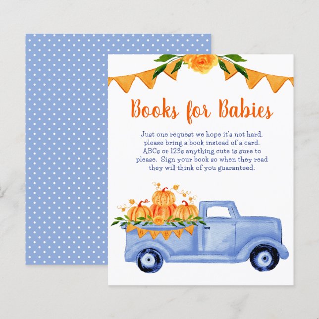 Budget Little Pumpkin Twin Boy Books for Babies (Front/Back)