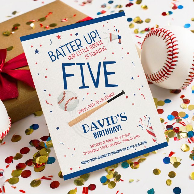 Budget Little Rookie Baseball Birthday Invitation (Creator Uploaded)