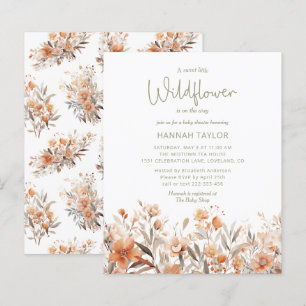 Budget Little Wildflower Boho Baby Shower Invite