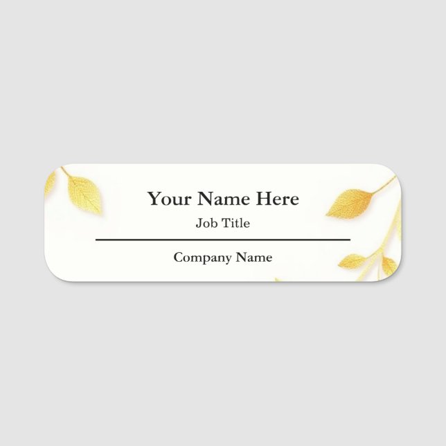 Budget Logo Company Identification Name Tag (Front)