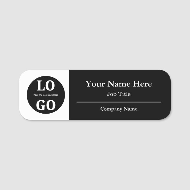 Budget Logo Company Identification Name Tag (Front)