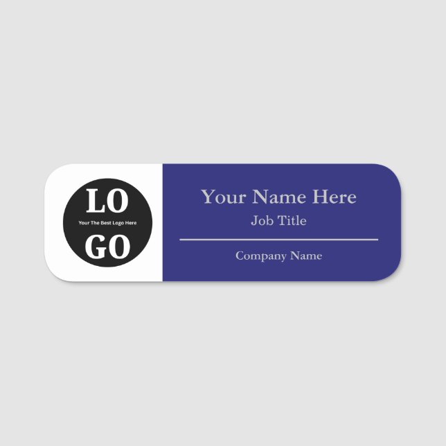 Budget Logo Company Identification Name Tag (Front)
