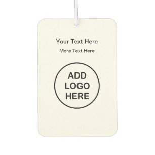 Budget Logo Style Business Promotional  Car Air Freshener
