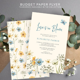 Budget love in bloom bridal shower invitation  flyer