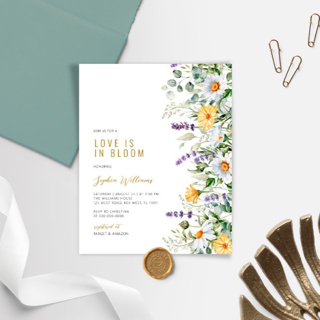Budget Love is in Bloom Bridal Shower Invitation (Creator Uploaded)