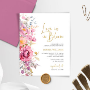 Budget Love is in Bloom Bridal Shower Invitation