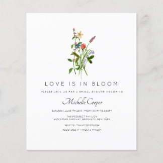 Budget Love is in Bloom Wildflower Bridal Shower