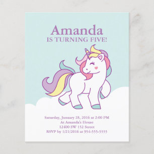 Budget Magical Unicorn Pastel GIRL Birthday