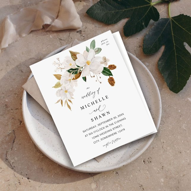 Budget Magnolia White Floral Wedding (Creator Uploaded)