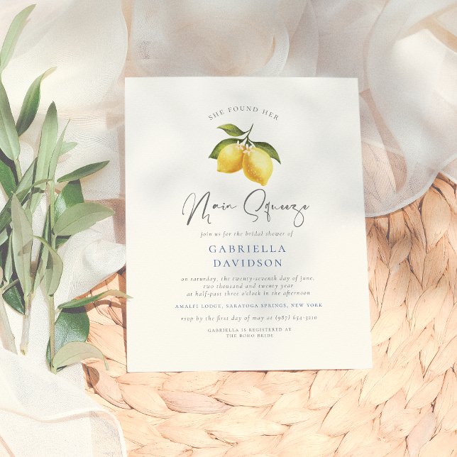 Budget Main Squeeze Lemon Watercolor Bridal Shower (Creator Uploaded)