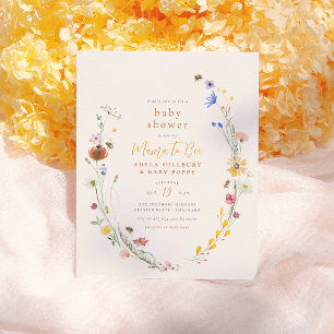 Budget Mama To Bee Delicate Wildflower Baby Shower
