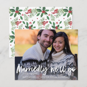 Budget Marriedly We'll Go Engagement Photo