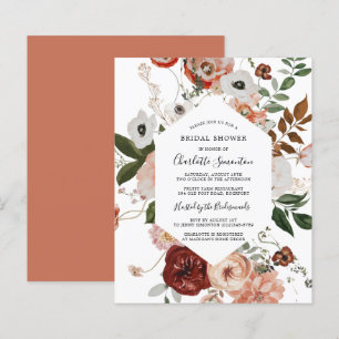 Budget Marsala Pink Bridal Shower Invitation