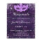 Budget masquerade purple silver glitter Sweet 16