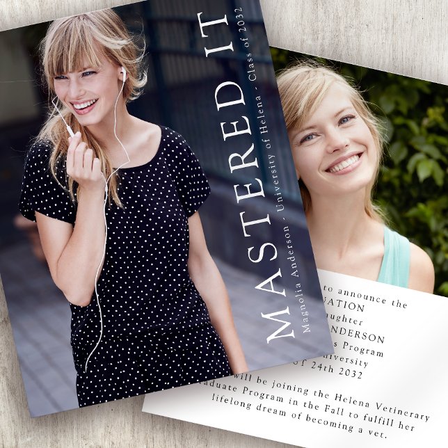 BUDGET Mastered It Graduate Announcement (Creator Uploaded)