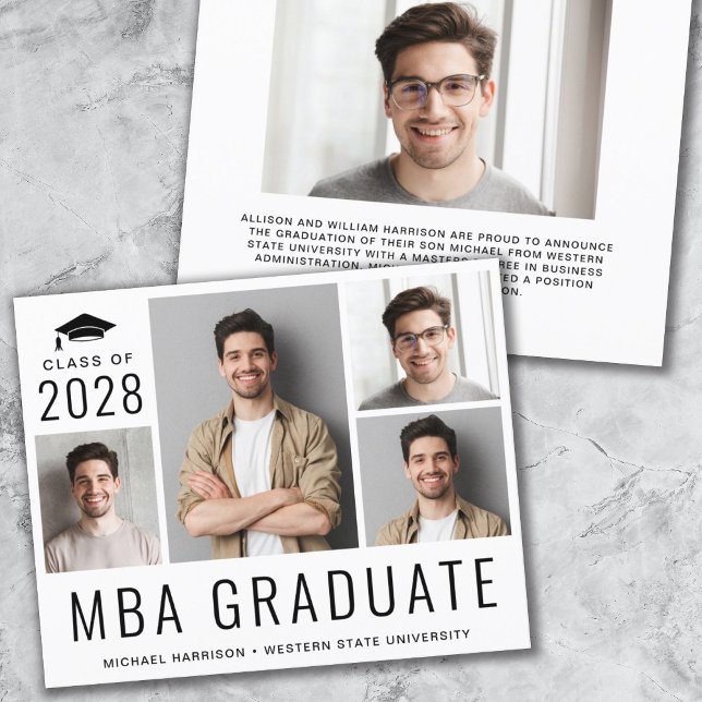 Budget MBA Photo Graduation Announcement (Creator Uploaded)
