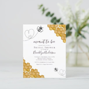 Budget Meant to Bee Bridal Shower Invitation
