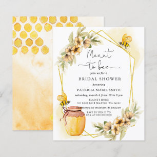 Budget Meant To Bee Honeybee Floral Bridal Shower