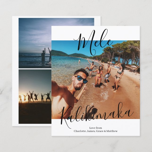 BUDGET Mele Kalikimaka Personalised Christmas (Front/Back)